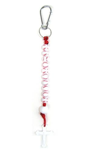 Keychain Decade Rosary Baseball